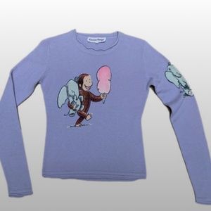 Curious George Cashmere Sweater Lavender